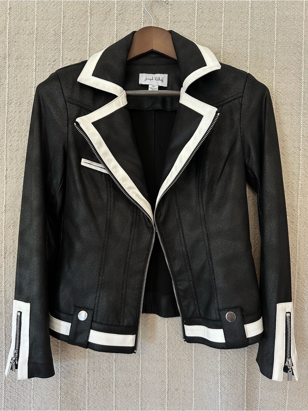 NWOT Joseph Ribkoff Faux Motor Jacket
